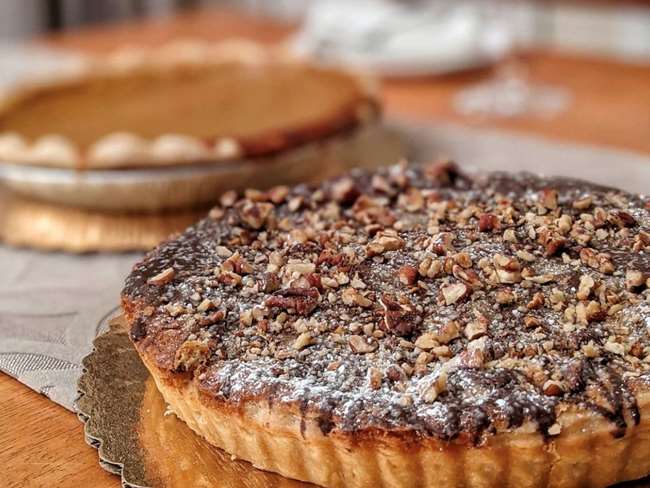 Chocolate Pecan Brown Butter Tart 